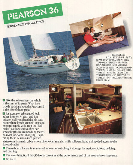Pearson 1987 Brochure