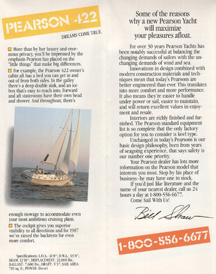Pearson 1987 Brochure