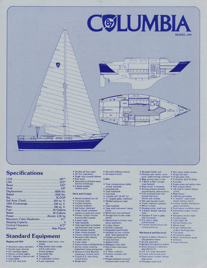 Columbia 8.7 Specification Brochure