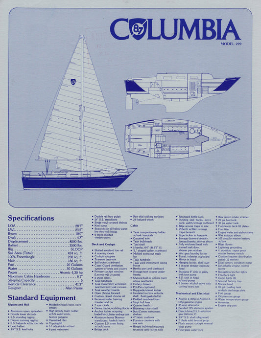 Columbia 8.7 Specification Brochure