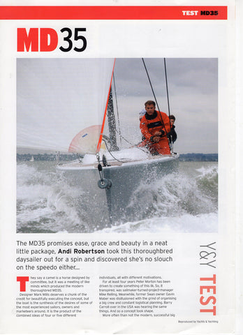 MD 35 Yachts & Yachting Magazine Reprint Brochure