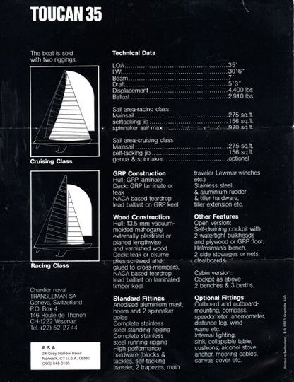 Toucan 35 Brochure