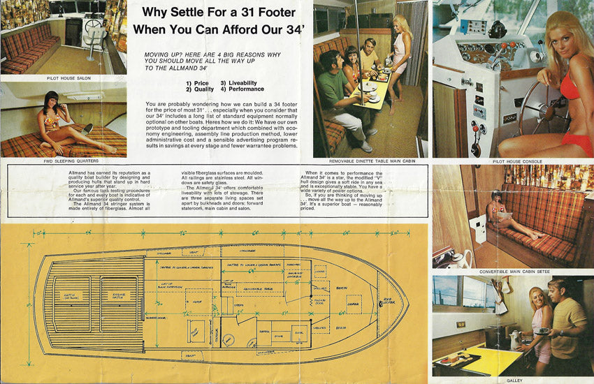 Allmand 34 Express Flybridge Cruiser Brochure
