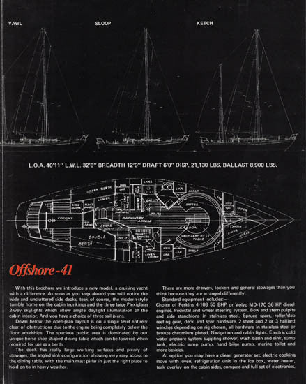 Cheoy Lee 41 Offshore Brochure