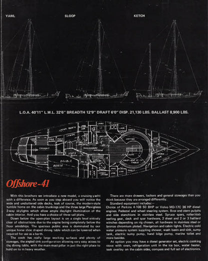 Cheoy Lee 41 Offshore Brochure