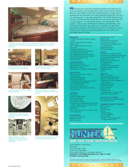 Hunter 40.5 Brochure