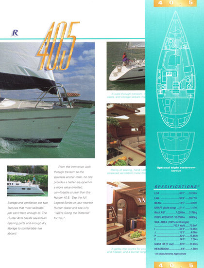 Hunter 40.5 Brochure