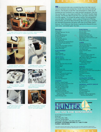 Hunter 29.5 Brochure