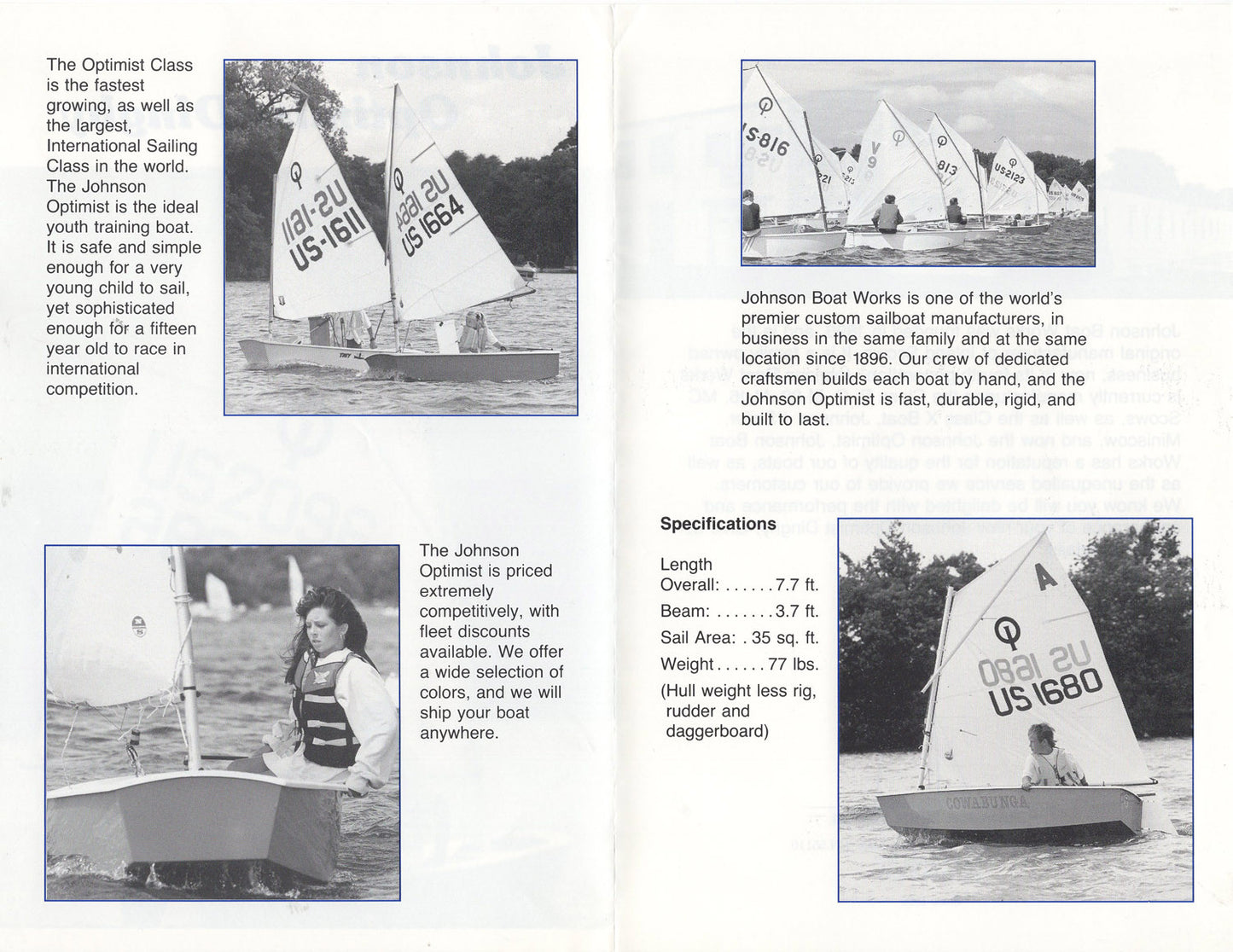 Johnson Optimist Dinghy Brochure