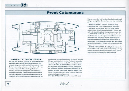 Prout Escale 39 Specification Brochure