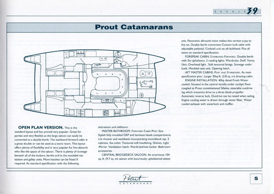 Prout Escale 39 Specification Brochure