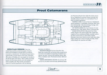 Prout Escale 39 Specification Brochure