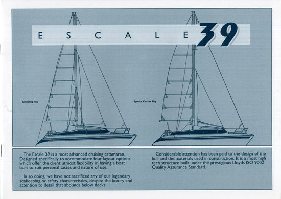 Prout Escale 39 Specification Brochure