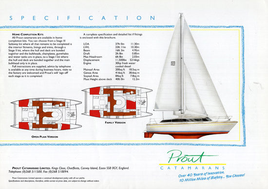 Prout Snowgoose 37 Elite Brochure
