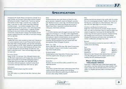 Prout 37 Specification Brochure