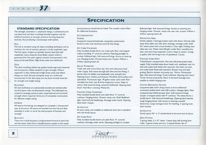 Prout 37 Specification Brochure
