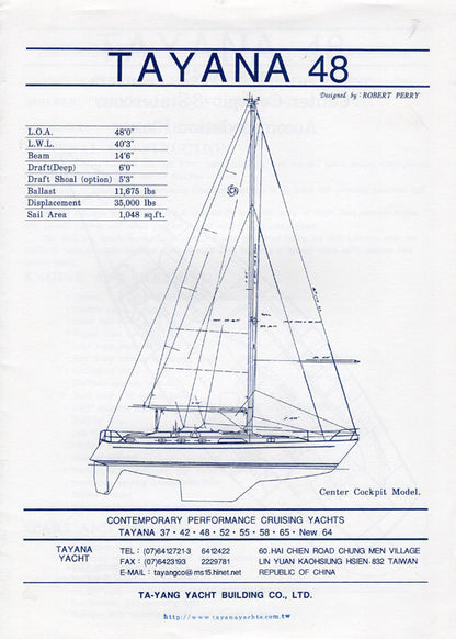 Tayana 48 Specification Brochure