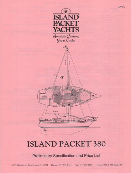 Island Packet 380 Specification Brochure