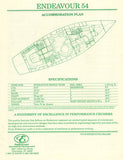 Endeavour 54 Specification Brochure