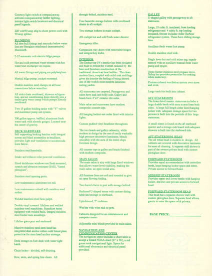 Endeavour 54 Specification Brochure