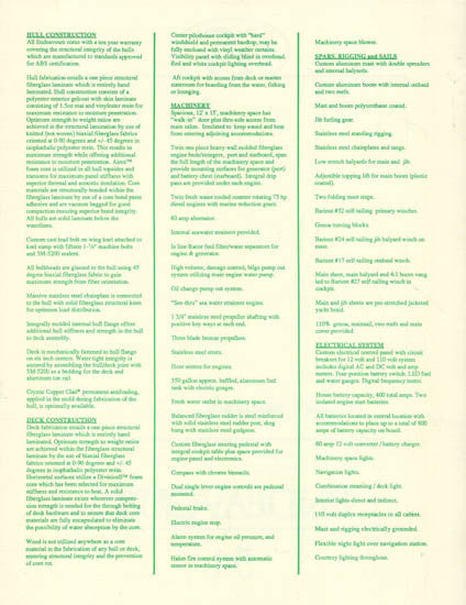 Endeavour 54 Specification Brochure