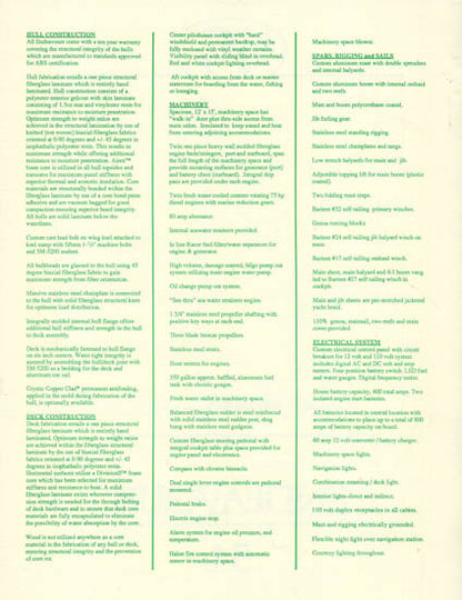 Endeavour 54 Specification Brochure