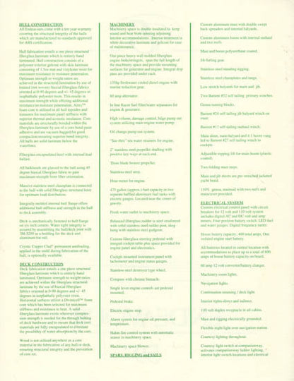 Endeavour 59 Specification Brochure