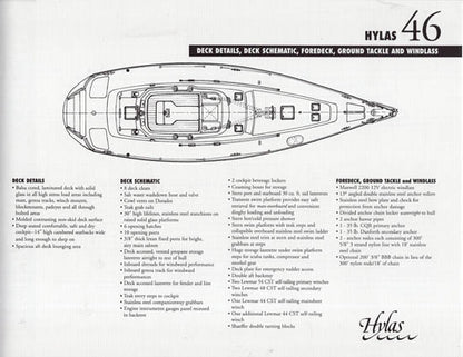 Hylas 46 Specification Brochure
