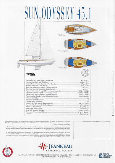 Jeanneau Sun Odyssey 45.1 Brochure