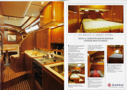 Jeanneau Sun Odyssey 47 Cockpit Central Brochure