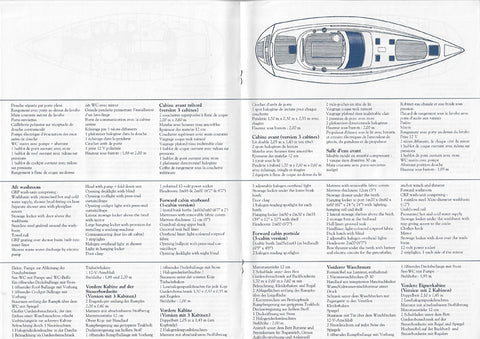 Jeanneau Sun Odyssey 47 Cockpit Central Specification Brochure