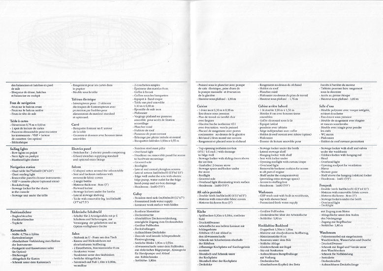 Jeanneau Sun Odyssey 28.1 Specification Brochure