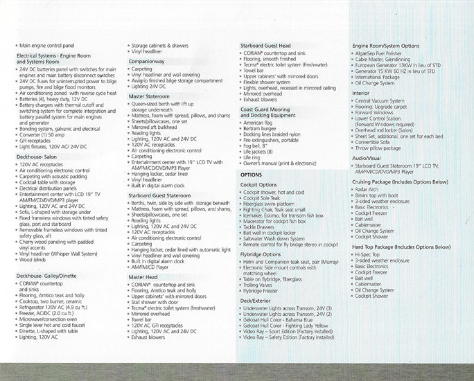 Bertram 410 Convertible Brochure