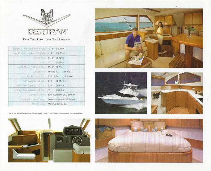 Bertram 410 Convertible Brochure