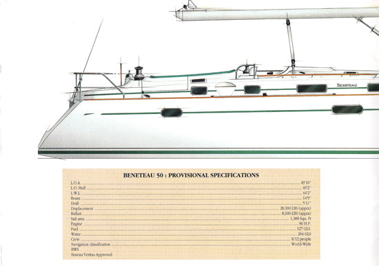 Beneteau 50 Preliminary Brochure