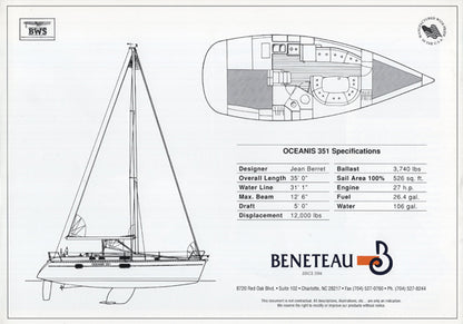 Beneteau Oceanis 351 Brochure