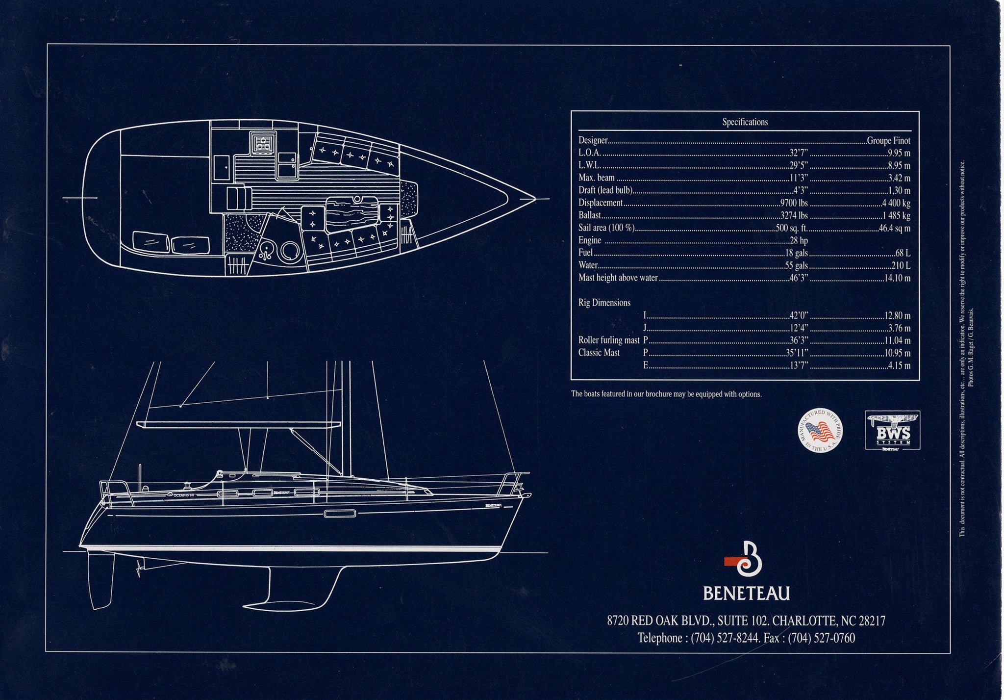 Beneteau Oceanis 321 Brochure – SailInfo I boatbrochure.com