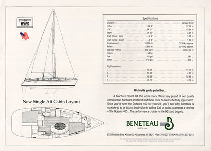 Beneteau Oceanis 400 Brochure