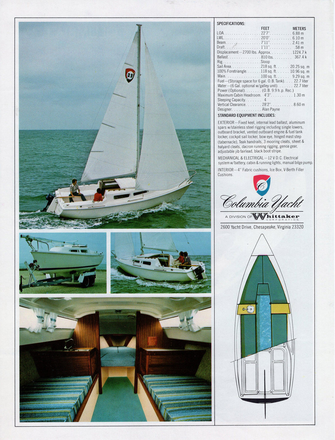 Columbia T23 (T-23) Brochure