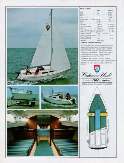 Columbia T23 (T-23) Brochure