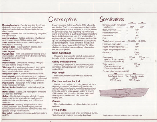 Nordic 480 / 520 Brochure