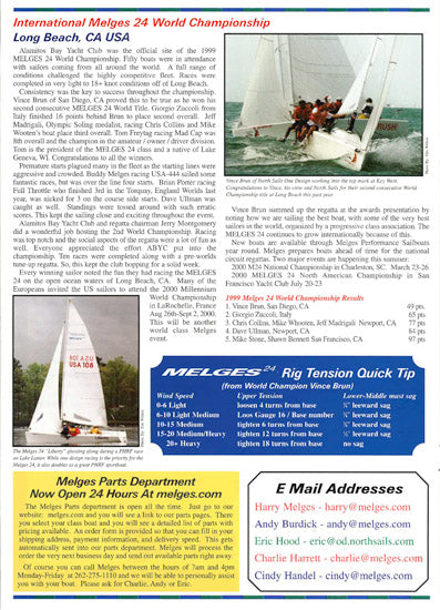 Melges Zenda Express Newsletter