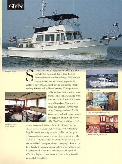 Grand Banks 1999 Brochure