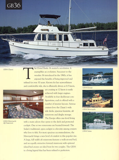 Grand Banks 1999 Brochure