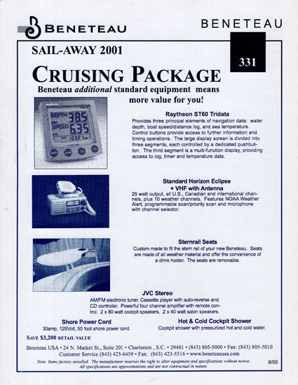 Beneteau 331 Specification Brochure – SailInfo I boatbrochure.com