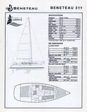 Beneteau 311 Specification Brochure