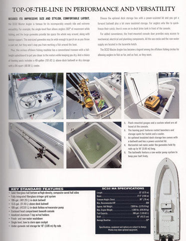 Seacraft SC32 Master Angler Brochure
