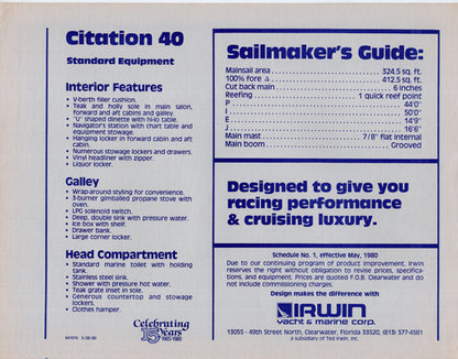 Irwin Citation 40 Brochure