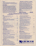 Irwin 42 Brochure & Price List