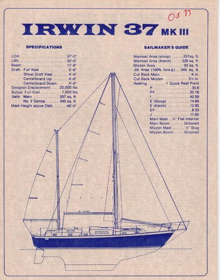 Irwin 37 Mark III Brochure
